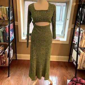 AFRM Women’s cutout square neck sweater dress